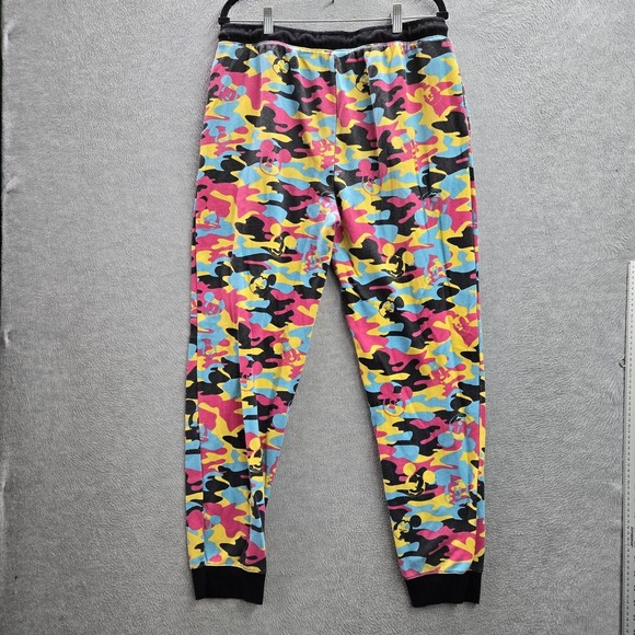 Disney Women Pants M Multicolor Camouflage Sweatpants Mickey Mouse Pajama Pants - Picture 11 of 11